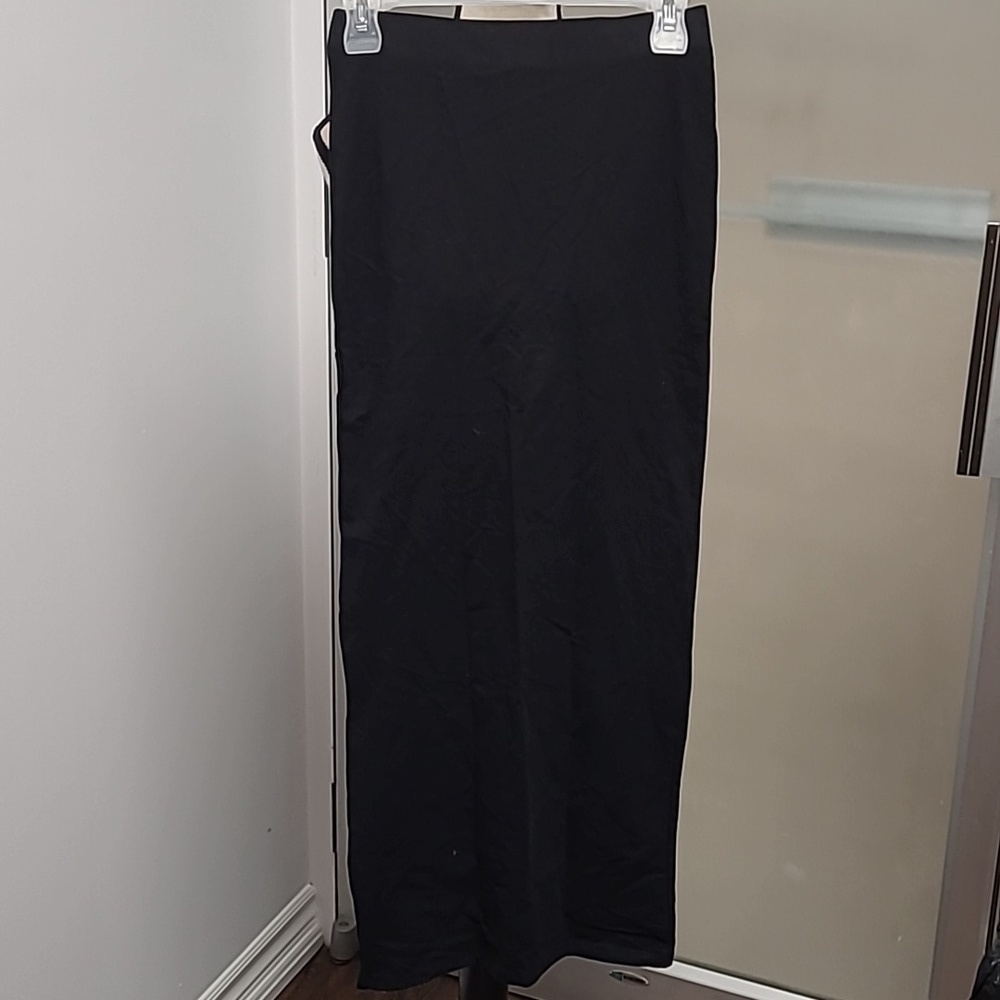 H&M Size XS Black Maxi Cotton Pencil Skirt